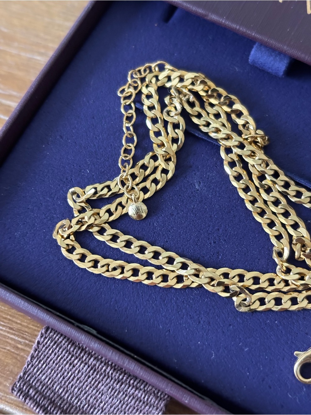 Monica Vinader Gold Flat Curb Chain Necklace - Picture 9 of 10